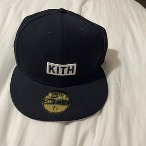 KITH New Era Yankees Box Logo Navy Hat